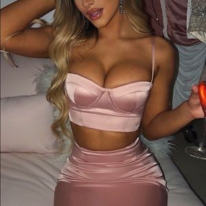 Carina Skirt & Crop Top Set